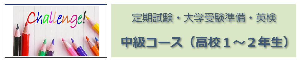 中級コースの案内看板